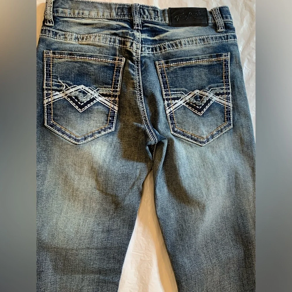True Luck Men's Jeans Size 30x30 Straight Leg Med Wash